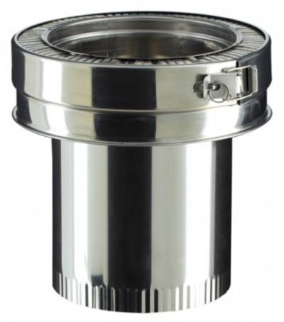 Raccord double paroi THERMINOX TI Ø130 / reduction simple paroi Ø139, POUJOULAT ref 21130108