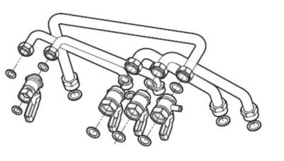 Kit de remplacement pour chaudière FRISQUET HYDROCONFORT 3678476 - CHAFFOTEAUX