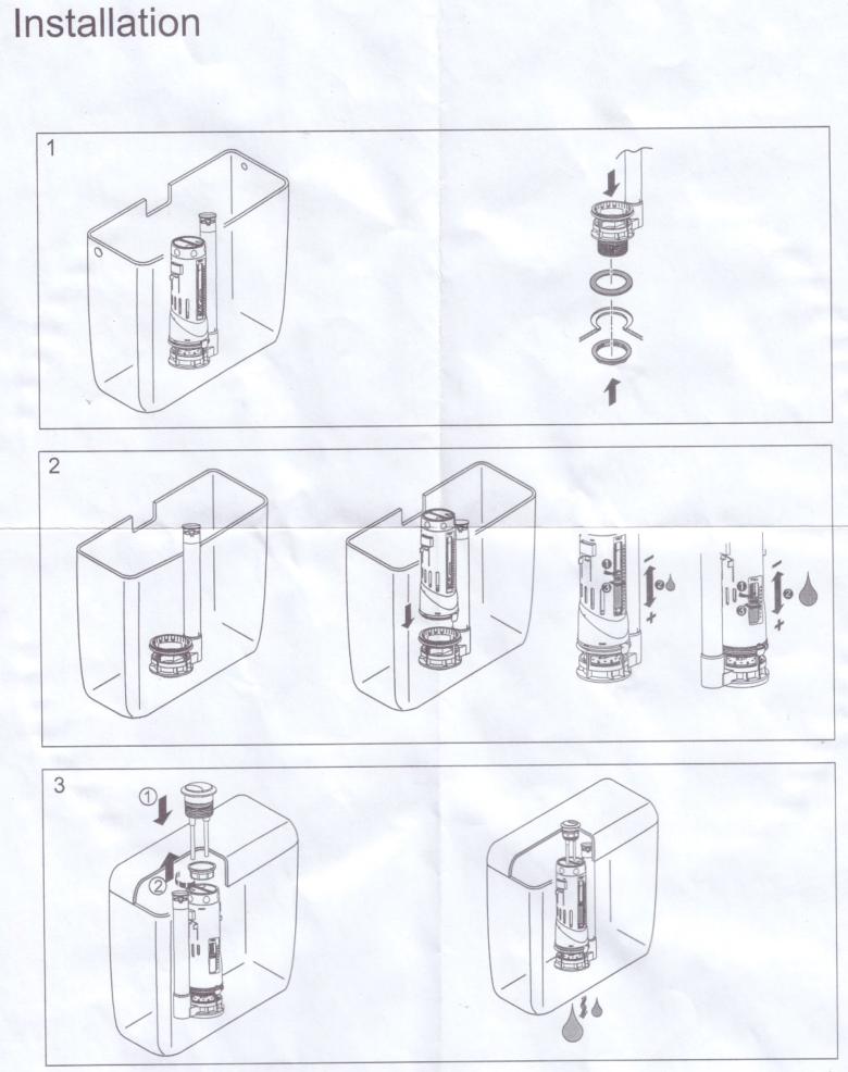 mecanisme WC  double poussoir